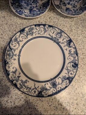 Queens Blue and White Decorative Dinner Plate - Home Dining